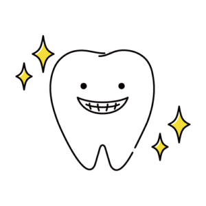 健康な歯:すき間がなく歯ぐきがピンク色